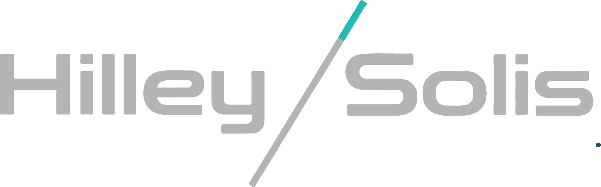 Text logo displaying "Hilley/Solis" with a vertical line between the words.